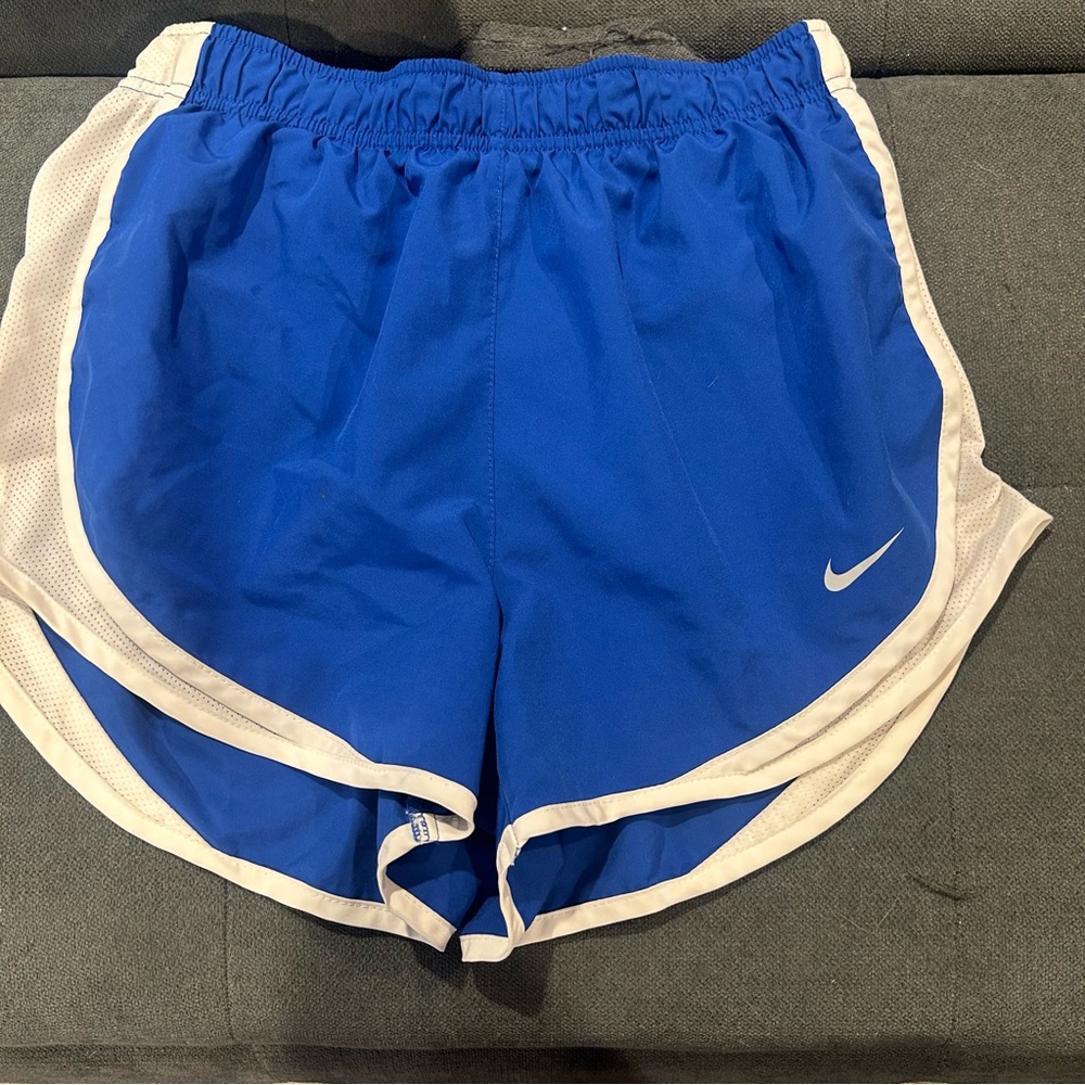Nike Women's Royal Blue and White Athletic Shorts
Two pairs!!!!!!!